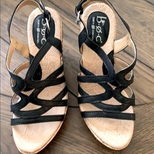 BOC women’s strappy wedge heels aprox 3 “ high